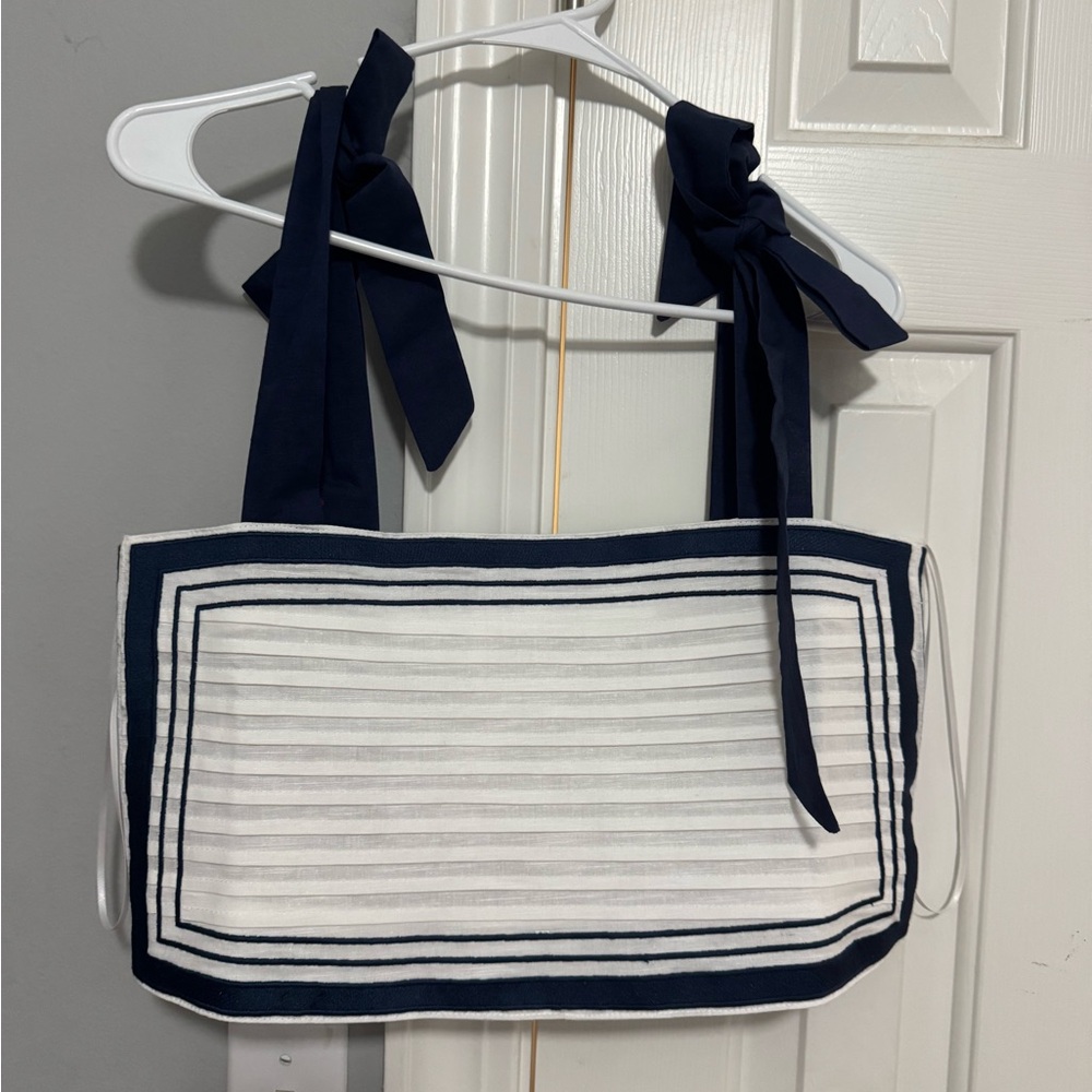 Blue and White Striped Set (top and pants)